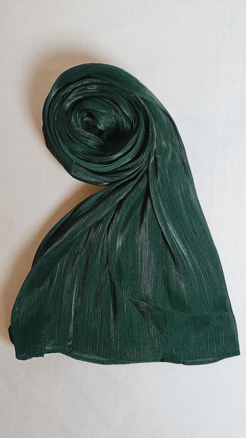 Organza Sheen Silk - Bottle Green